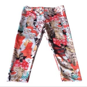 Lol vintage 18 months Christmas cat leggings